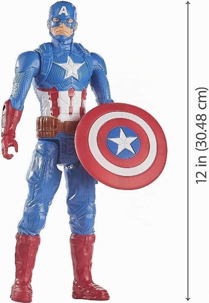 Avengers Captain America (Actionfigur 30 cm mit Titan Hero Blast Gear) Kapitän Amerika, Kapitän Amer