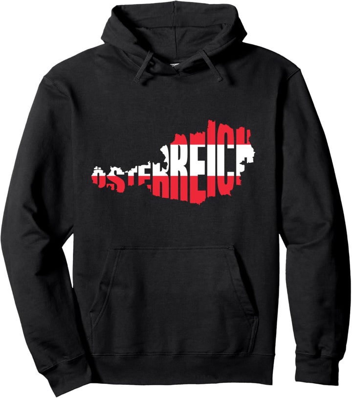 Österreich Landkarte Pullover Hoodie