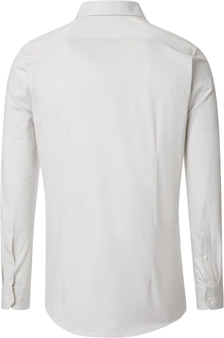 Venti - Body Fit - Herren Langarm Jerseyflex Hemd (144226500), Grösse:40, Farbe:Grün (300)