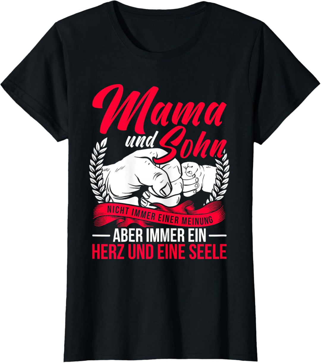 Mutter Mama Und Sohn Nicht Immer Einer Meinung T-Shirt