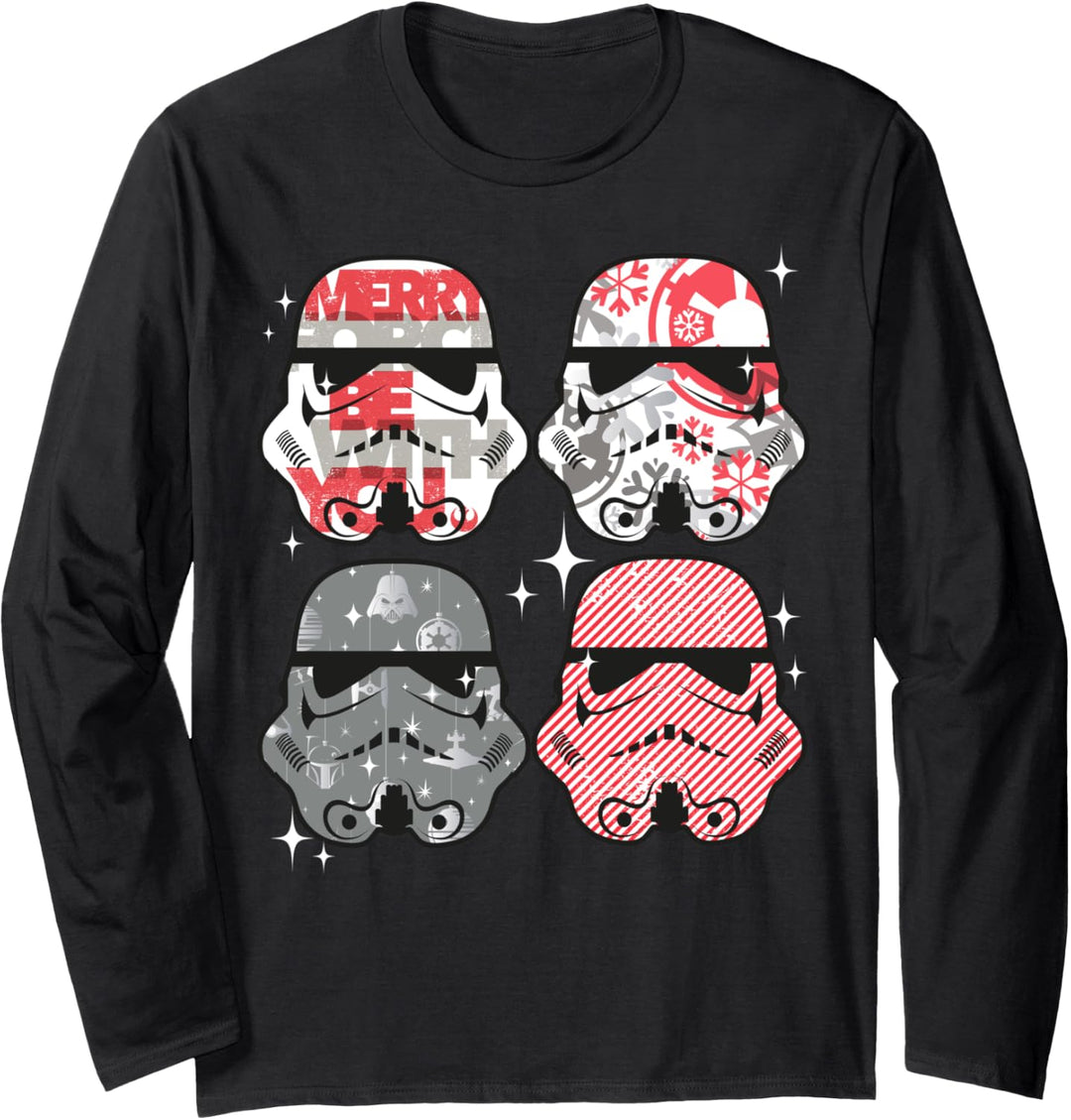 Star Wars Trooper Holiday Fill Helmet Poster Langarmshirt