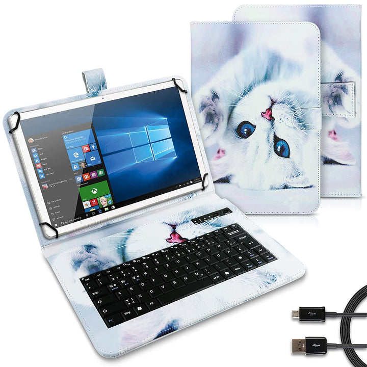 Tablet Tasche kompatibel mit Lenovo Tab M11 Tastatur Hülle Bluetooth Keyboard Case QWERTZ Standfunkt