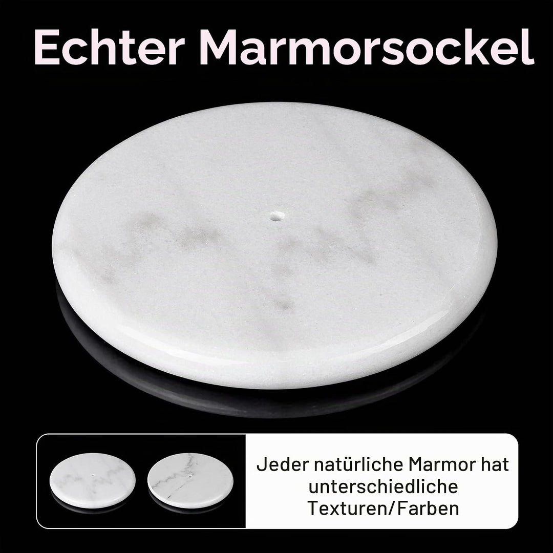 KES Toilettenpapierhalter Stehend Schwarz Matt Klopapierhalter Marmor Klorollenhalter Edelstahl SUS3