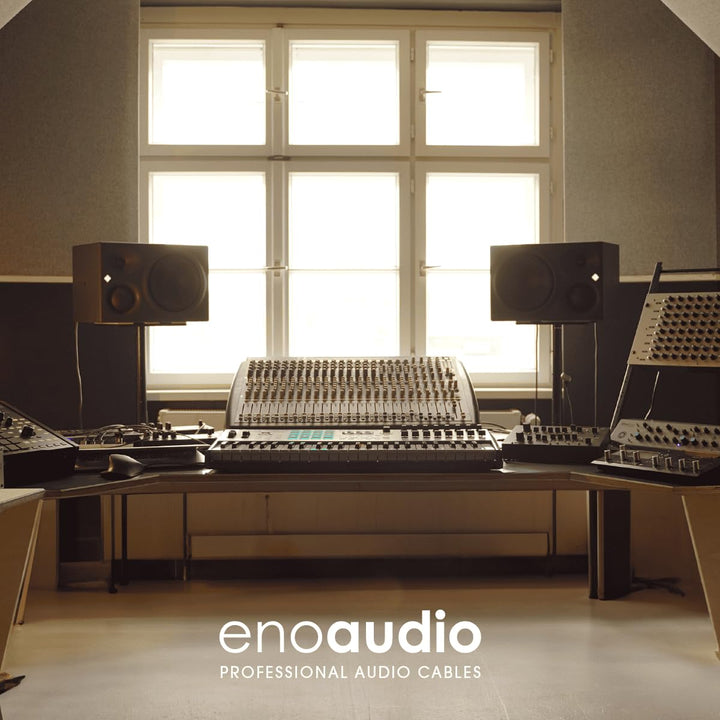 enoaudio Mogami 2534 Quad Professionel Studio Kabel | Neutrik Gold Cinch RCA - XLR male | HiFi, 10 m