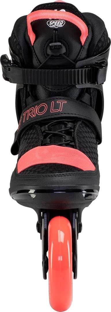K2 Skates Unisex Inline Skates TRIO LT 100 SHORT CUFF, black - coral, 30F0128 EU: 42 (UK: 8 / US: 10