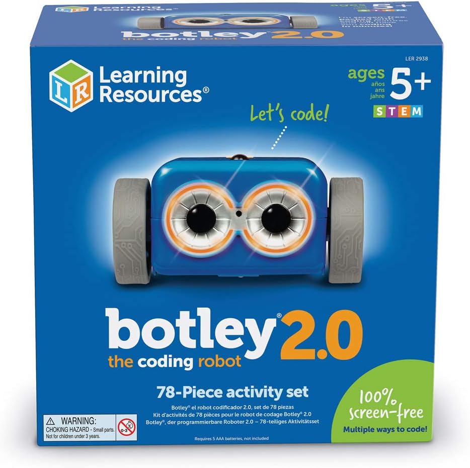 Learning Resources Botley the Coding Robot 2.0 Activity Set, Programmierroboter für Kinder, MINT-Spi