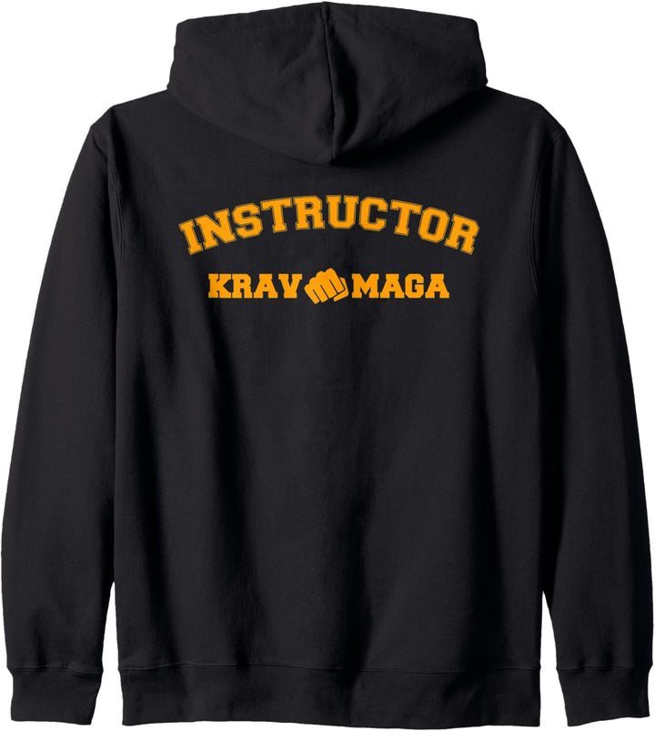 KRAV MAGA Instructor Shirt Front Back Print Kapuzenjacke