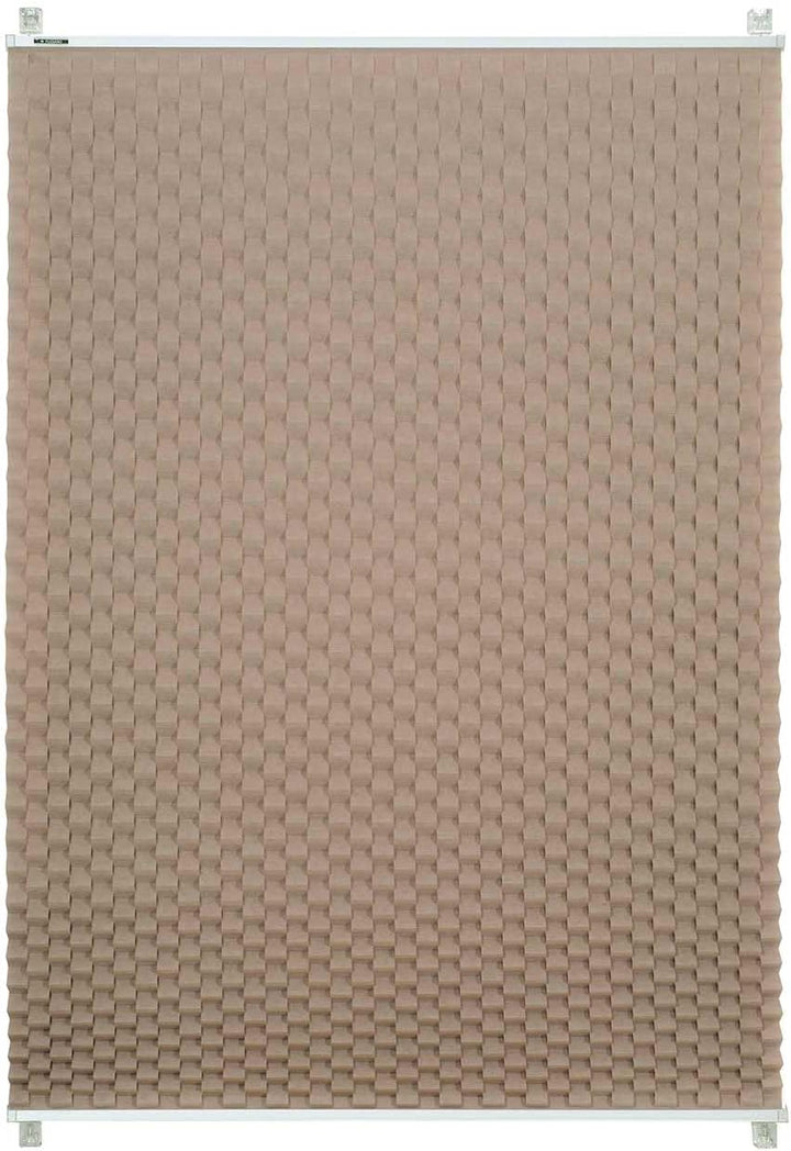 K-Home Klemmfix Plissee 3D-Effekt Taupe 80 x 130 cm B80 x H130 cm 3d-struktur Taupe, B80 x H130 cm 3