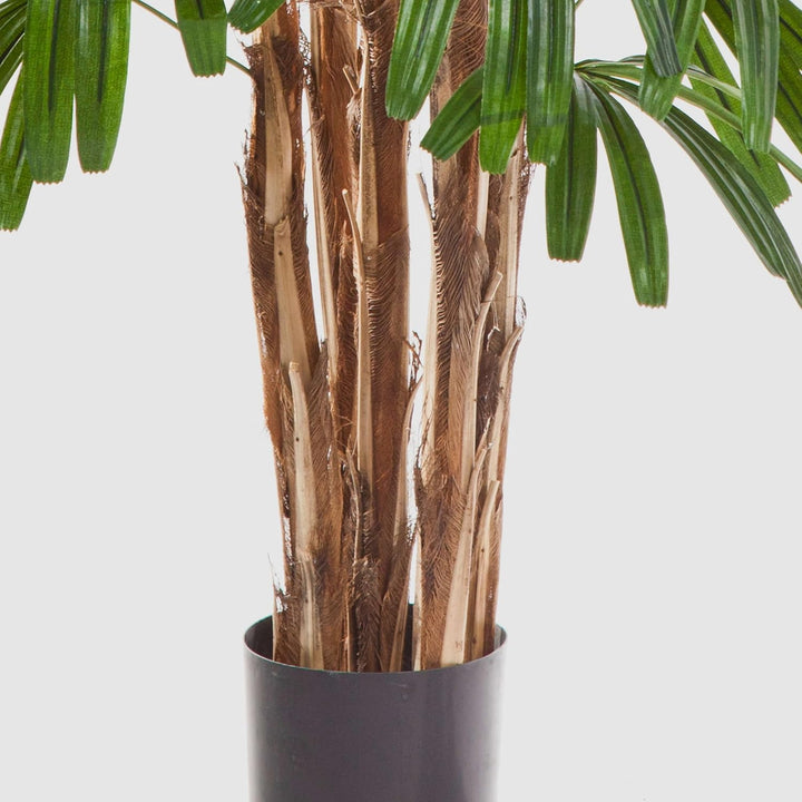 artplants.de Künstliche Steckenpalme, 120cm - naturgetreue Kunstpalme - Künstliche Palme