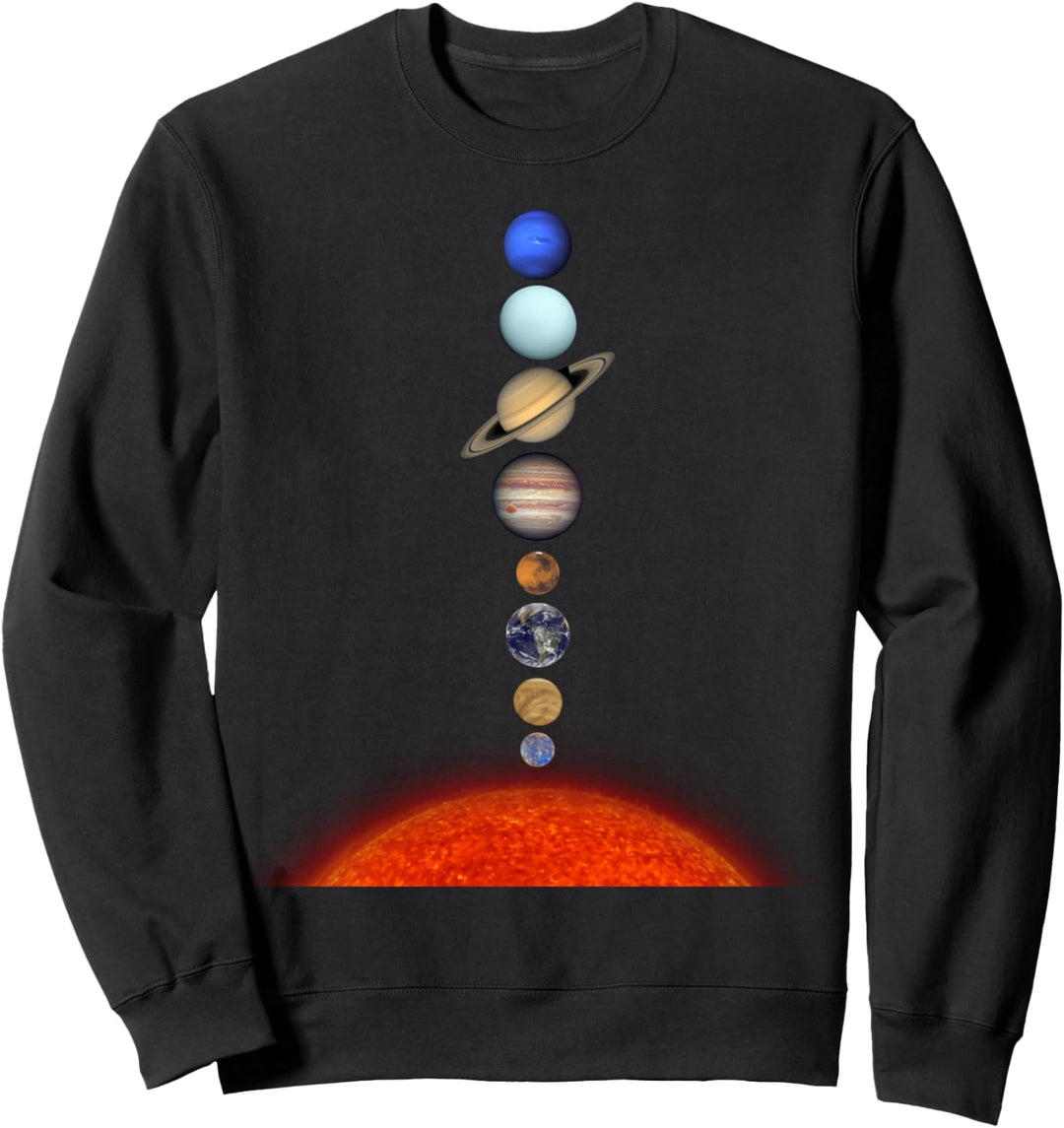 Sonnensystem Sonne Mit Planeten Erde Planetensystem System Sweatshirt