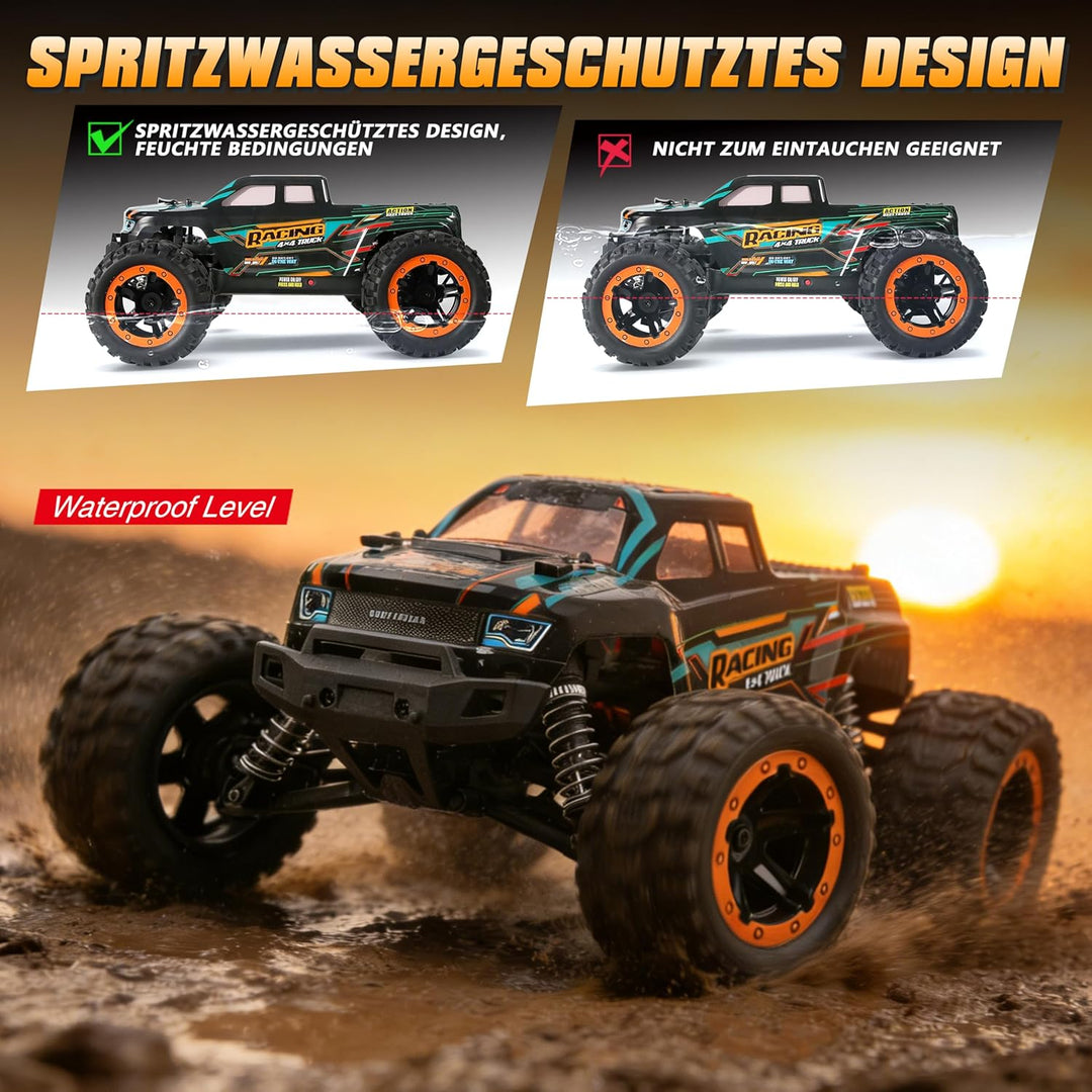 HAIBOXING Ferngesteuertes Auto 4WD RC Auto 1:16 36km/hHochgeschwindigkeits RC Monster Truck 2,4 GHz