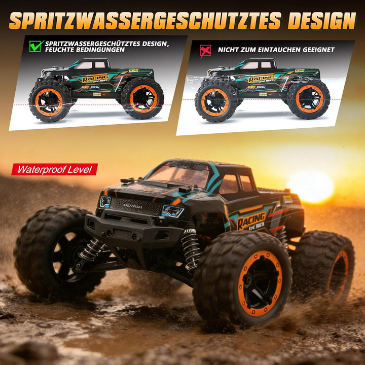 HAIBOXING Ferngesteuertes Auto 4WD RC Auto 1:16 36km/hHochgeschwindigkeits RC Monster Truck 2,4 GHz