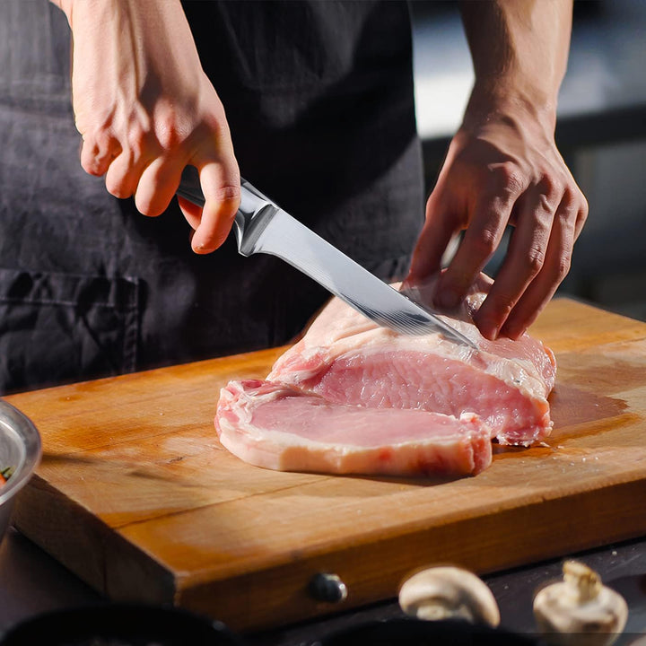 Kitory Filetiermesser 15 cm - Profi Ausbeinmesser mit Schutzhülle - Fischmesser mit Scharfe Klinge -