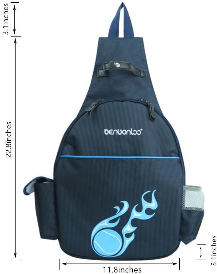 Klau Tennisschläger-Rucksack Dunkelblau, Dunkelblau