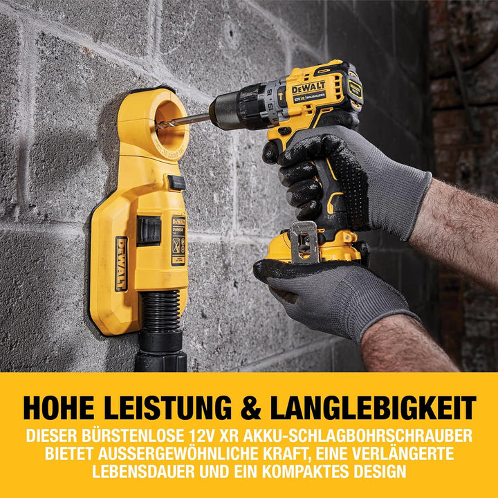 DEWALT 12V 2-Gang Akku-Schlagbohrschrauber DCD706D2 (2.0Ah, bürstenlos, mit Vollmetallgetriebe &amp; 15-