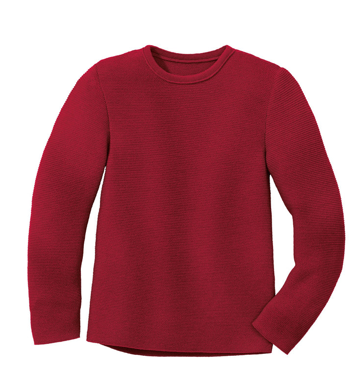 Disana Linksstrick-Pullover 122-128 Bordeaux, 122-128 Bordeaux