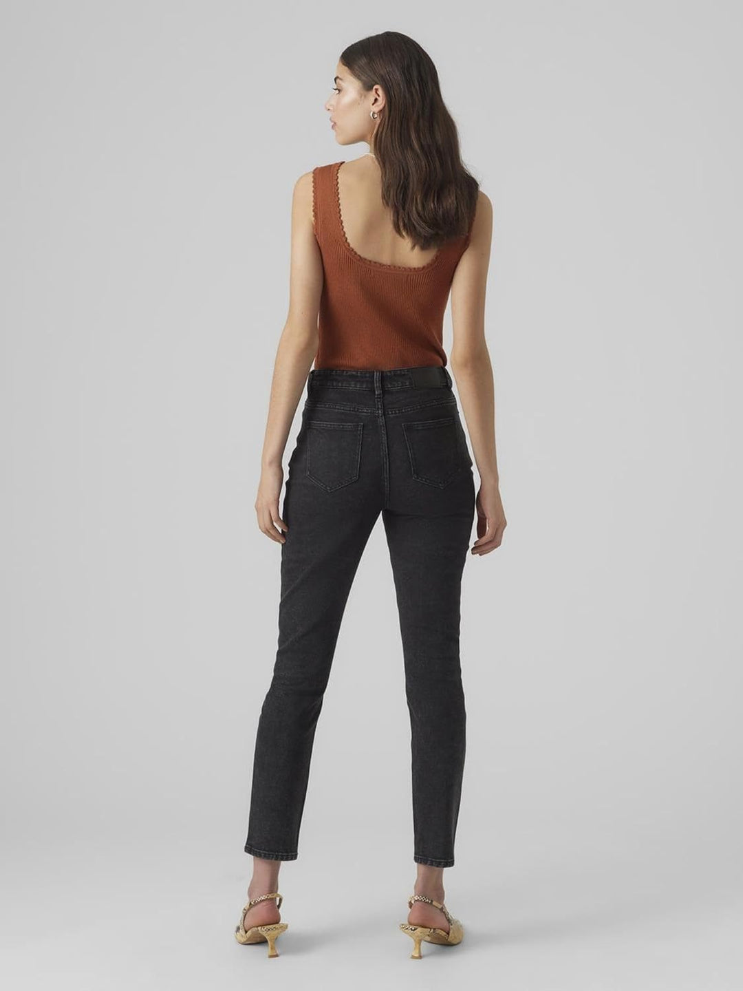 VERO MODA Damen Jeans 32W / 34L Black Denim, 32W / 34L Black Denim