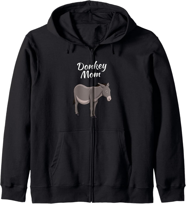 Esel Mama Cute Baby Esel Maultier Kapuzenjacke