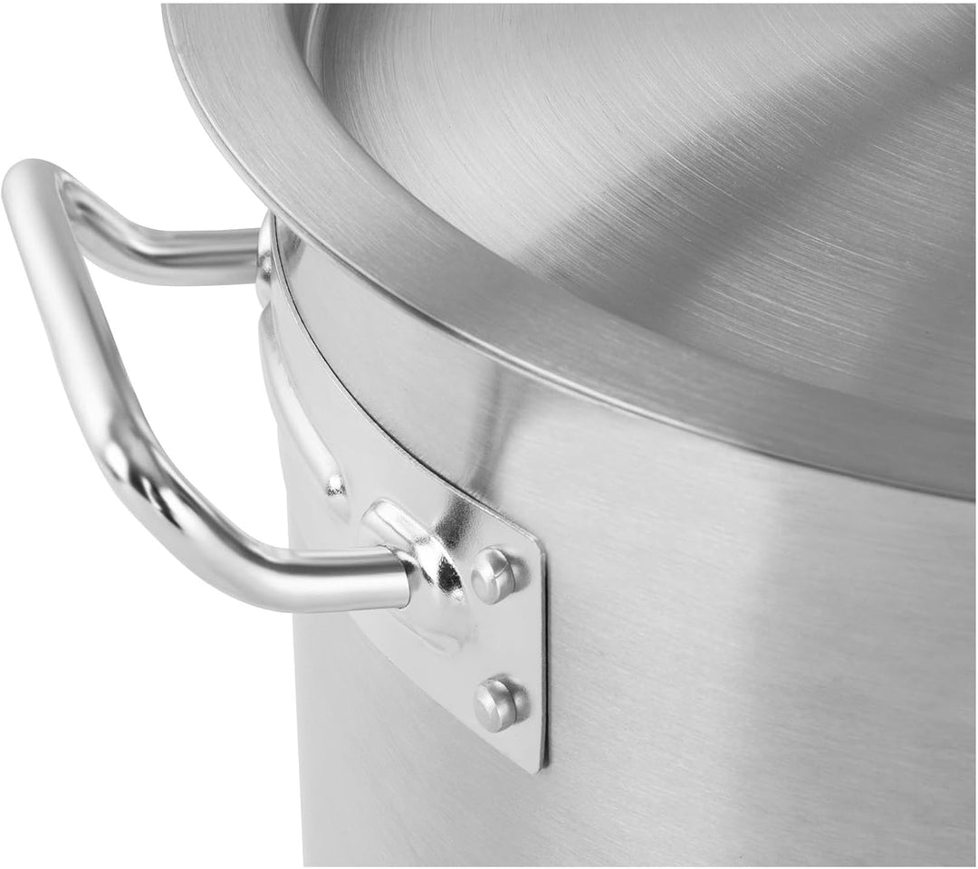 Royal Catering Kochtopf Induktion 44 L Ø 45 cm mit Deckel Edelstahl-Topf Induktionsherd-Topf Indukti