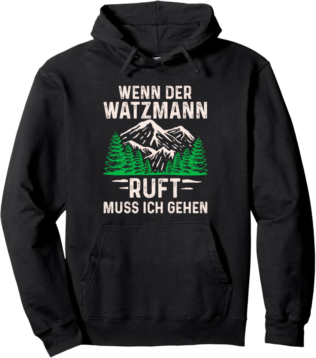 Bergsteiger Königssee Alpen Watzmann 2713m Berg Pullover Hoodie