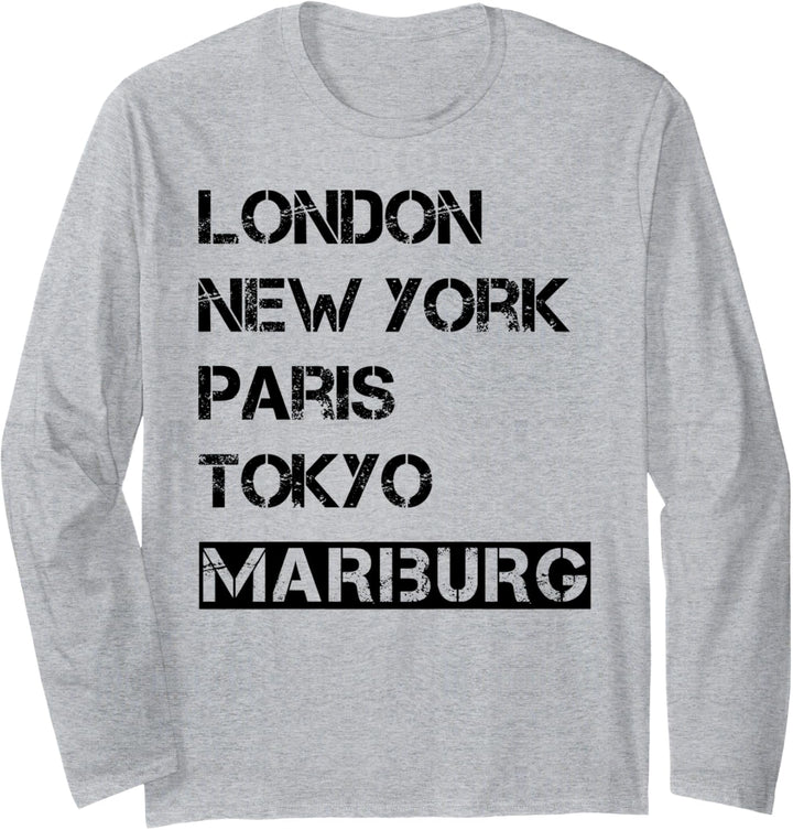 Meine Stadt! Geburtsort & Heimatliebe Marburg Langarmshirt