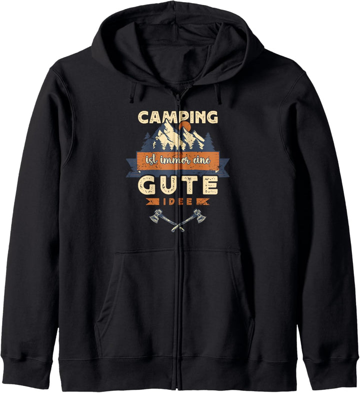 Camper Spruch, Campingurlaub Kapuzenjacke