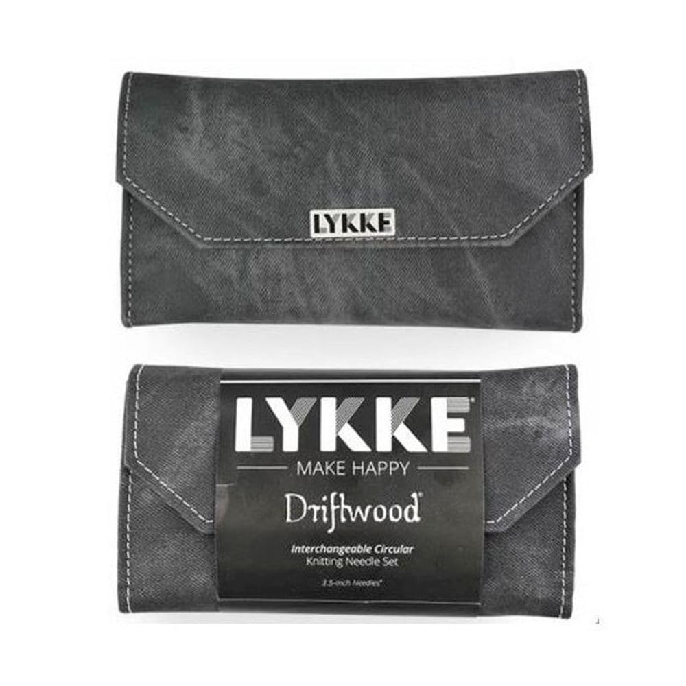 Lykke Driftwood Limited Edition Interchangeable Set austauschbare Rundstricknadeln, Holz, Grau, 3,5