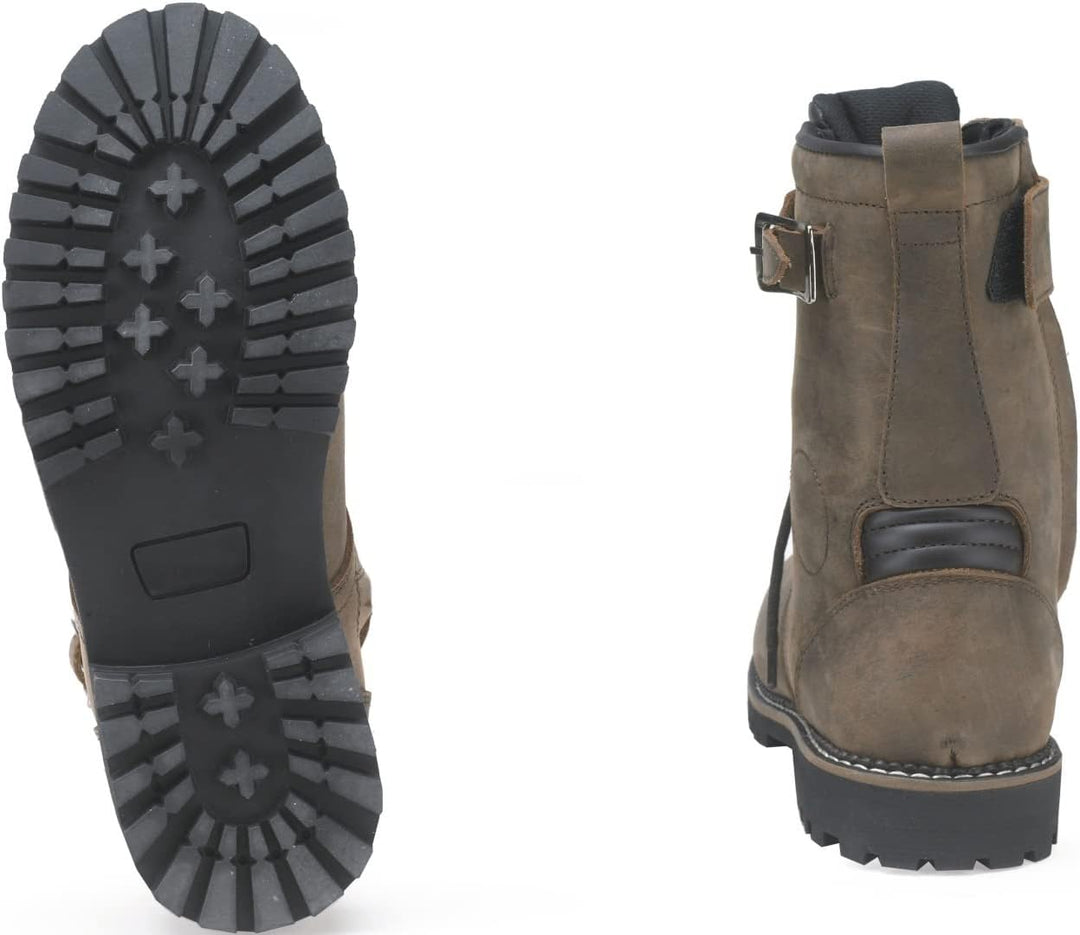 Kochmann Rider wasserdichte Motorradstiefel (Brown,42) 42 EU Braun, 42 EU Braun