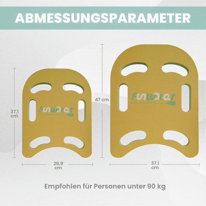 FunWater Schwimmbrett Kickboard für Kinder und Erwachsene Trainingsausrüstung PE Schaumstoff Schwimm