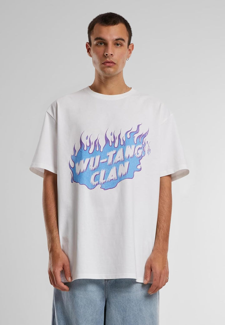 Mister Tee Herren Wu-Tang Clan Wu Cloud Oversize Tee XL Weiss, XL Weiss