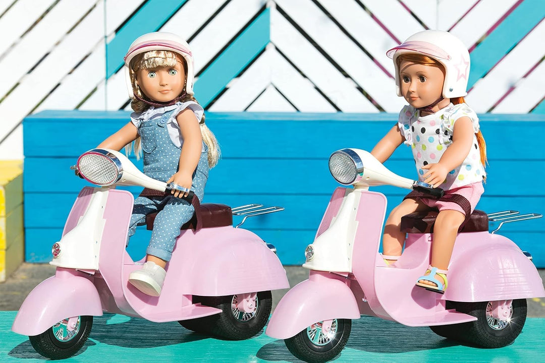 Our Generation – Fahrzeug-Spielset – Rosa &amp; Elfenbein – 46 cm Puppenzubehör – Rollenspiel – Spielzeu