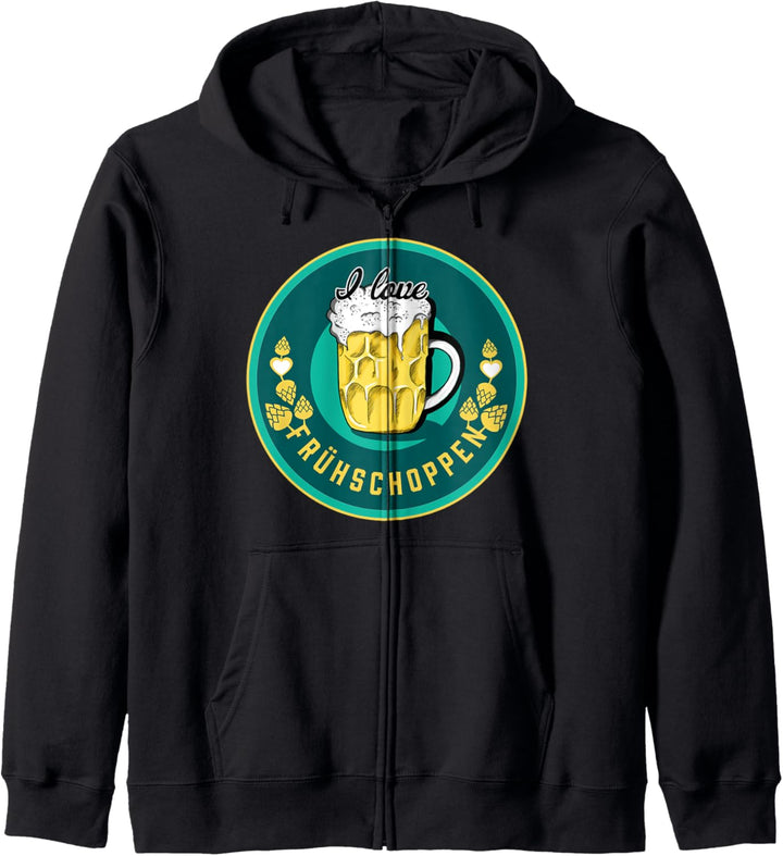 I love Frühschoppen, Bier, Kirmes, Oktoberfest Kapuzenjacke