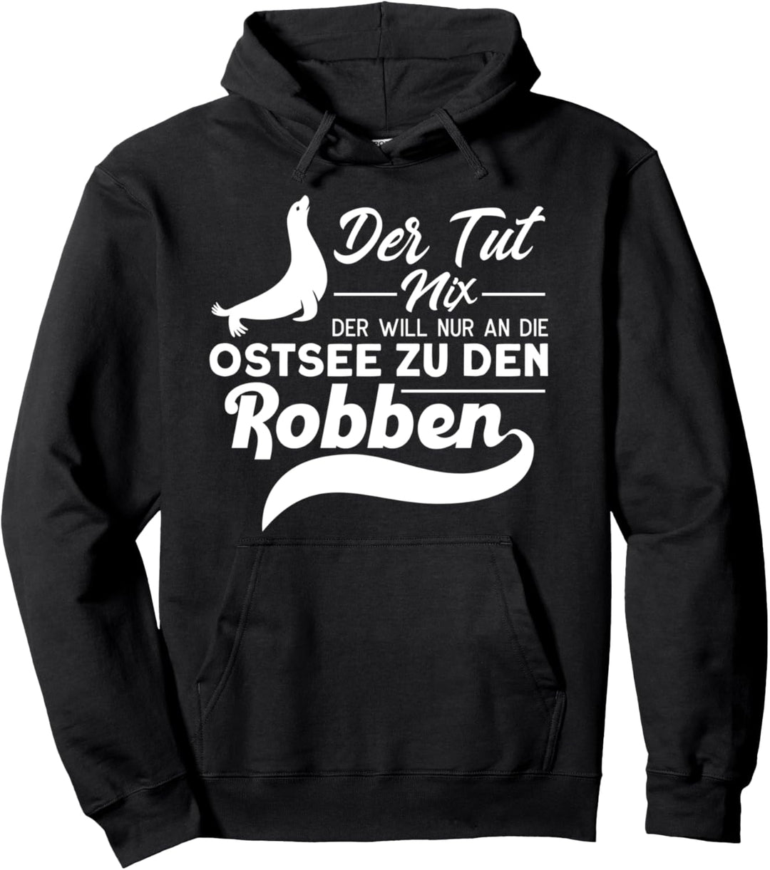 Robbe Seerobbe Seehund Retro Vintage Pullover Hoodie