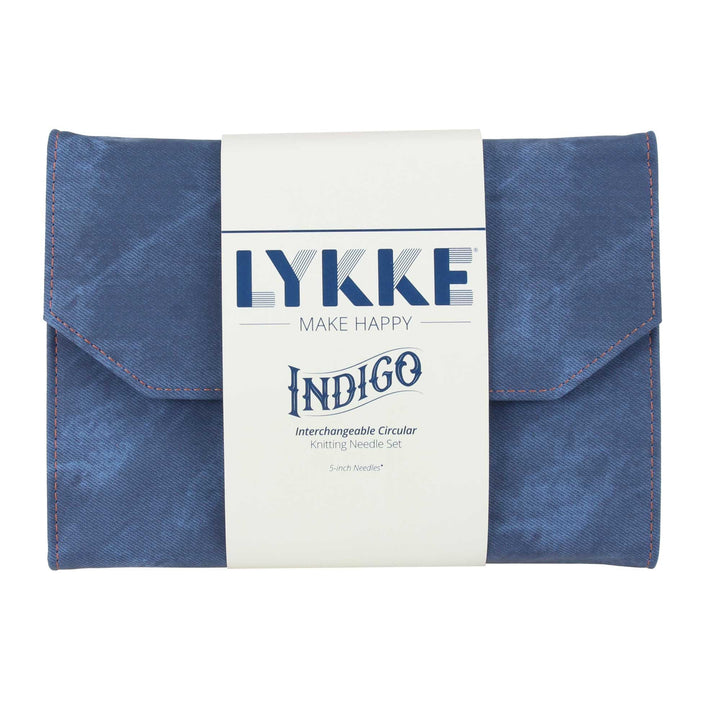 Lykke Geschenk Set - 5" Rundstricknadel zum Wechseln in 12 Grössen von 3,5mm bis 12mm (Indigo), Indi