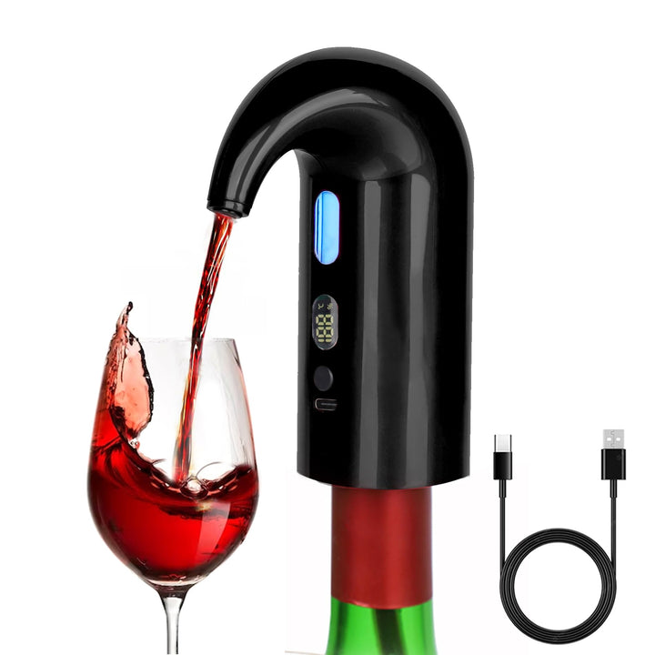 Elektrischer Weindekanter-Belüfter, One-Touch-Rotwein-Belüfterausgiesser, mit wiederaufladbarem Typ