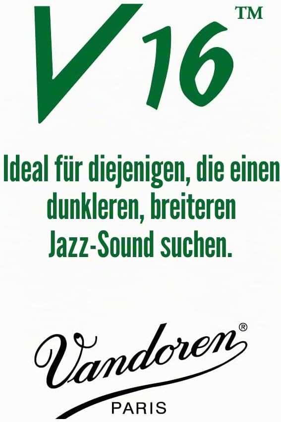 Vandoren SR7015 V16 Alt Saxophon Blätter - 10 Einheiten Stärke 1.5, Stärke 1.5