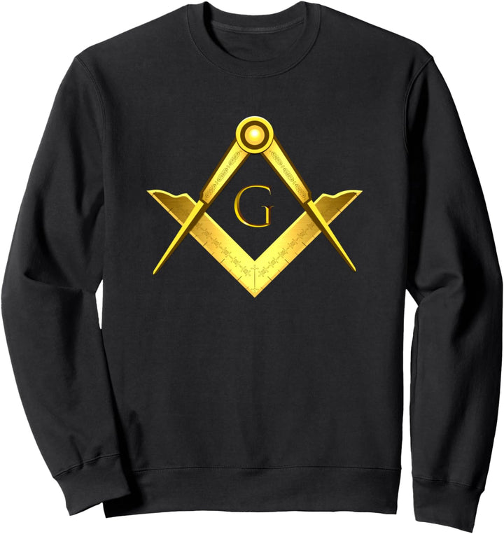 Freimaurer Symbol Winkel &amp; Zirkel Winkelmass Freimaurerei Sweatshirt