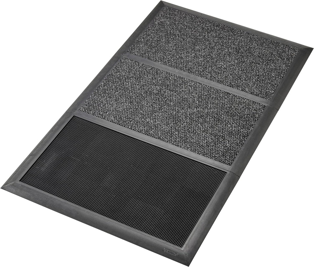 Notrax® Sani-Master™ Desinfizierendes Fussbad mit trocknender Eingangsmatte 91.4cm x 105cm Anthrazit