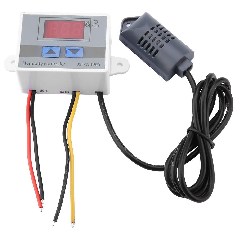 XH-W3005 Digitaler Feuchtigkeitsregler Hochgenauer Feuchtigkeitssensor Hygrometer 12V/24V/220V(12V),