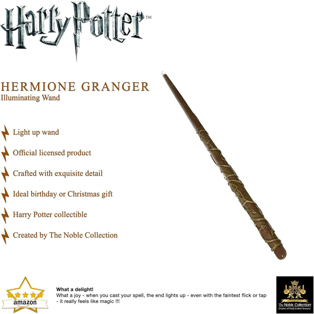 The Noble Collection Hermione Wand with Illuminating Tip