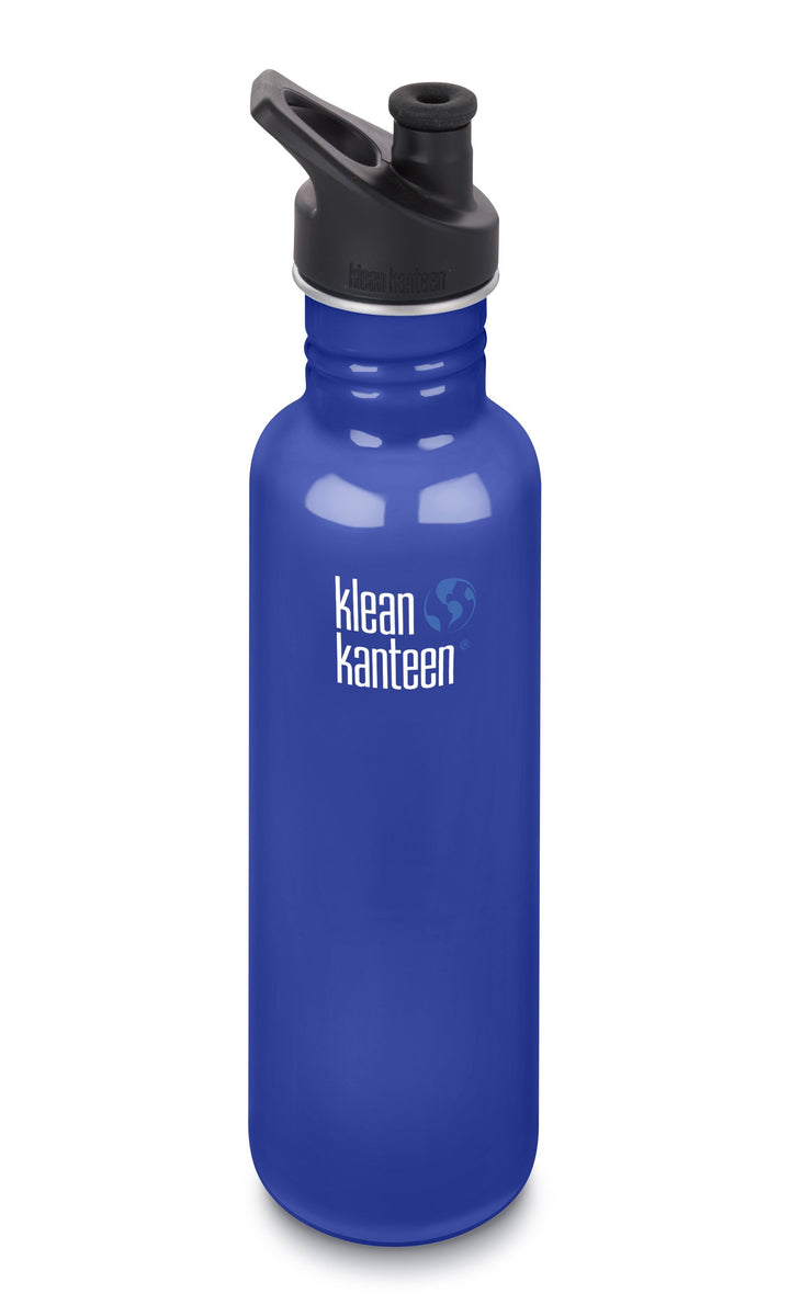 Klean Kanteen Classic Trinkflasche Coastal Waters mit Sport 3.0 800ml/27oz, 800ml