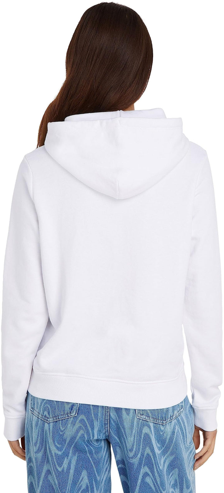 Tommy Jeans Damen Hoodies L Weiss, L Weiß