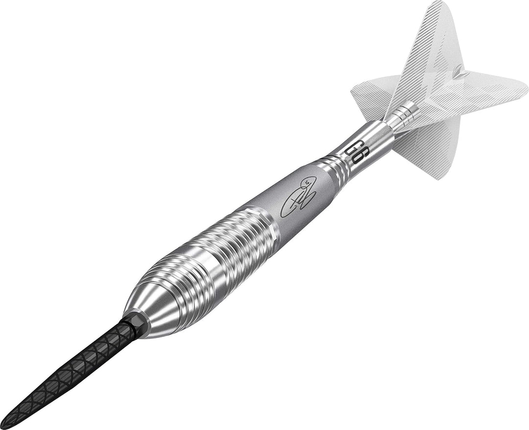 Target Darts Phil Taylor Power 9-Five Gen 6 95% Wolfram Steeldarts-Set Dartpfeile 26G, 26G