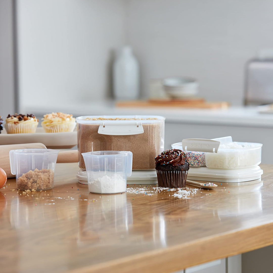 Sistema BAKE IT Vorratsdose | 1,56 l | Schüttdose mit Deckel für Lebensmittel | BPA-frei | perfekt f