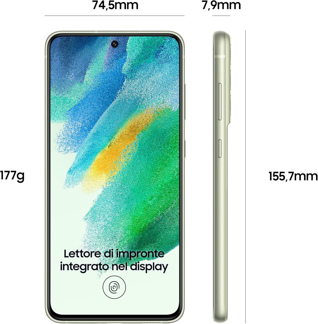 Samsung Galaxy S21 FE 5G Smartphone Android 128GB SIM Free Display 6,4 Zoll Dynamic AMOLED 2X, 3 Rüc