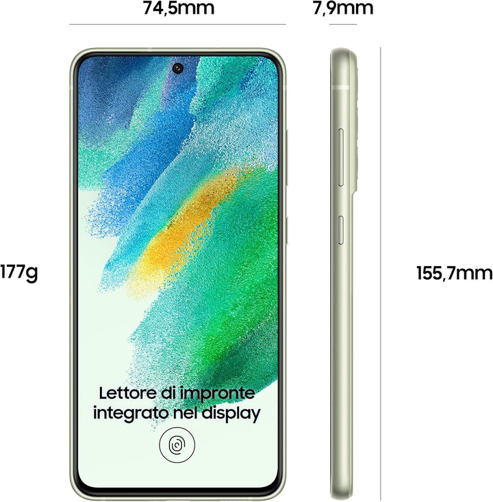 Samsung Galaxy S21 FE 5G Smartphone Android 128GB SIM Free Display 6,4 Zoll Dynamic AMOLED 2X, 3 Rüc