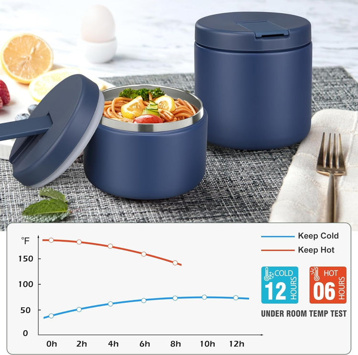 Itslife Thermobehälter für Essen 350ml Edelstahl Warmhaltebebehälter, Kinder auslaufsicherer Lunchbe