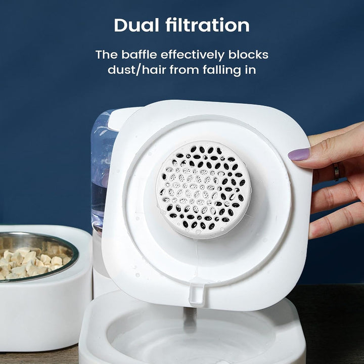 Automatischer Futter- und Wasserspender Multifunktional mit abnehmbarem, | Automatische Futter- und