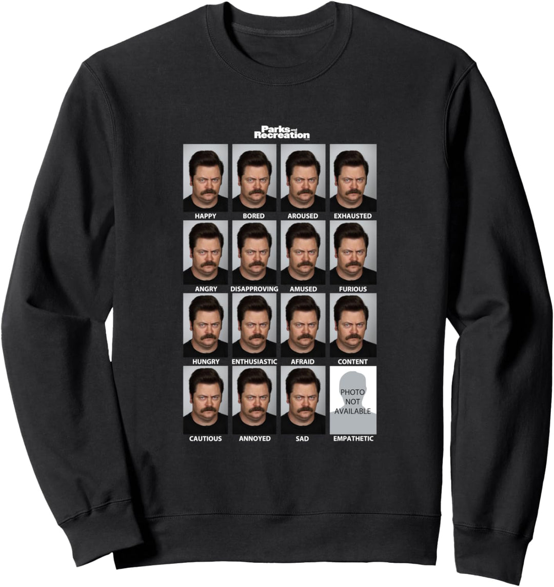 Parks &amp; Recreation Viele Gesichter von Ron Sweatshirt