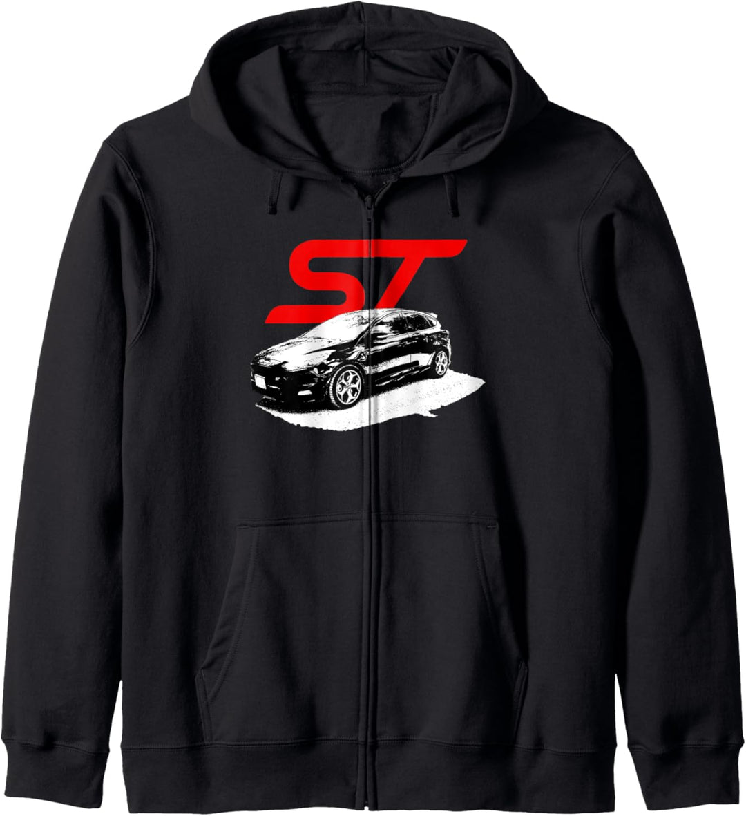 Focus ST - Rote Variante im Distressed-Look Kapuzenjacke